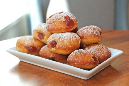 Cranberry Sauce-Filled Sufganiyot Recipe